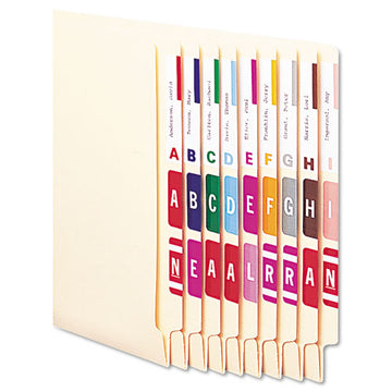 Smead® Alphaz Color-coded First Letter Combo Alpha Labels, A-n, 1.16 X 3.63, Red-white, 5-sheet, 20 Sheets-pack freeshipping - TVN Wholesale